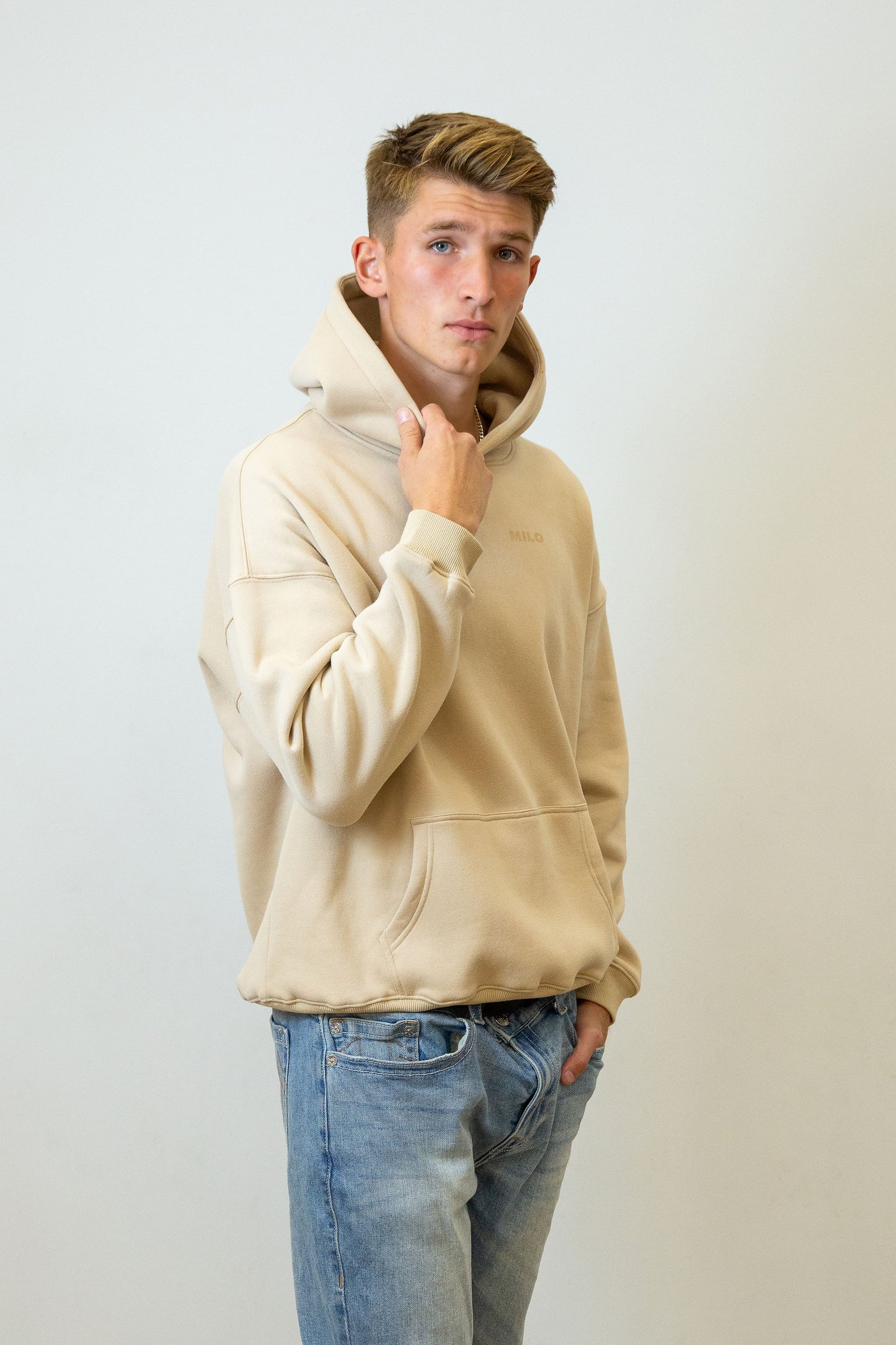 Hoodie - Original Mode - Beige