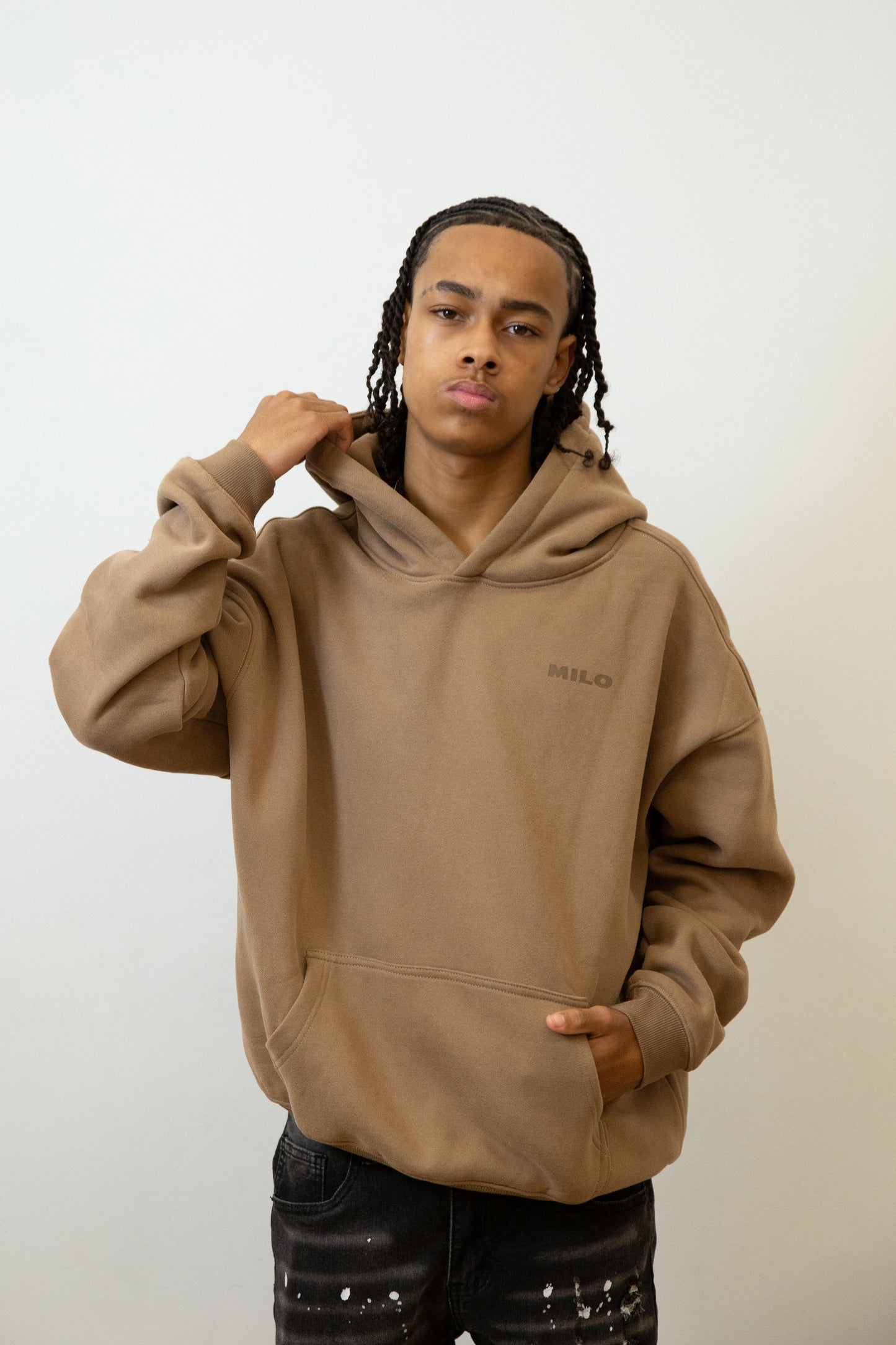 Hoodie - Urban Mode - Brown - GOAT